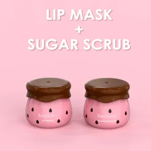 Strawberry Lip Mask   Sugar Scrub Set