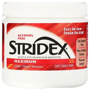 Stridex - Single Step Acne Control Maximum Alcohol Free - 55 Pads