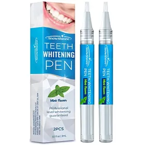 Teeth Whitening Pen - Teeth Stain Remover to Whiten Teeth - Effective & Painless Whitening, No Sensitivity, Easy to Use, Natural Mint Flavor, 2Pcs