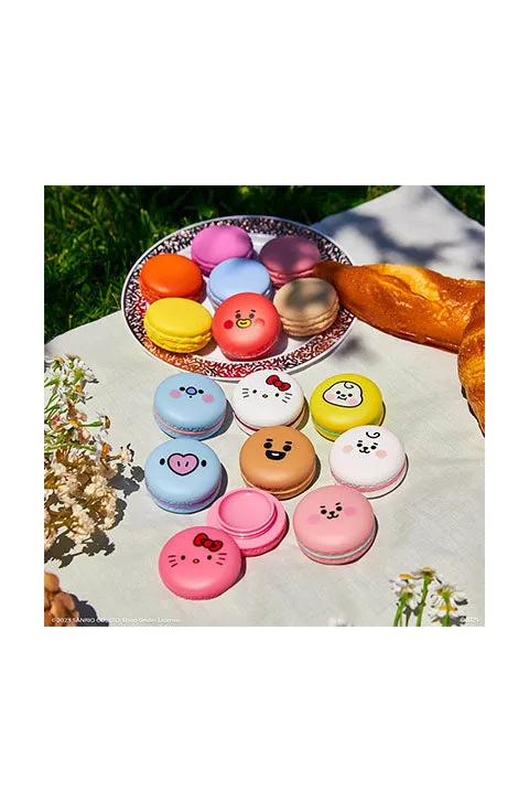 THE CREME SHOP XHELLO KITTY & BT21 MACARON LIP BALM COMPLETE COLLECTION-7Style