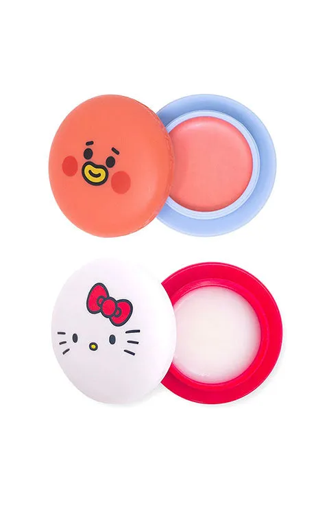 THE CREME SHOP XHELLO KITTY & BT21 MACARON LIP BALM COMPLETE COLLECTION-7Style