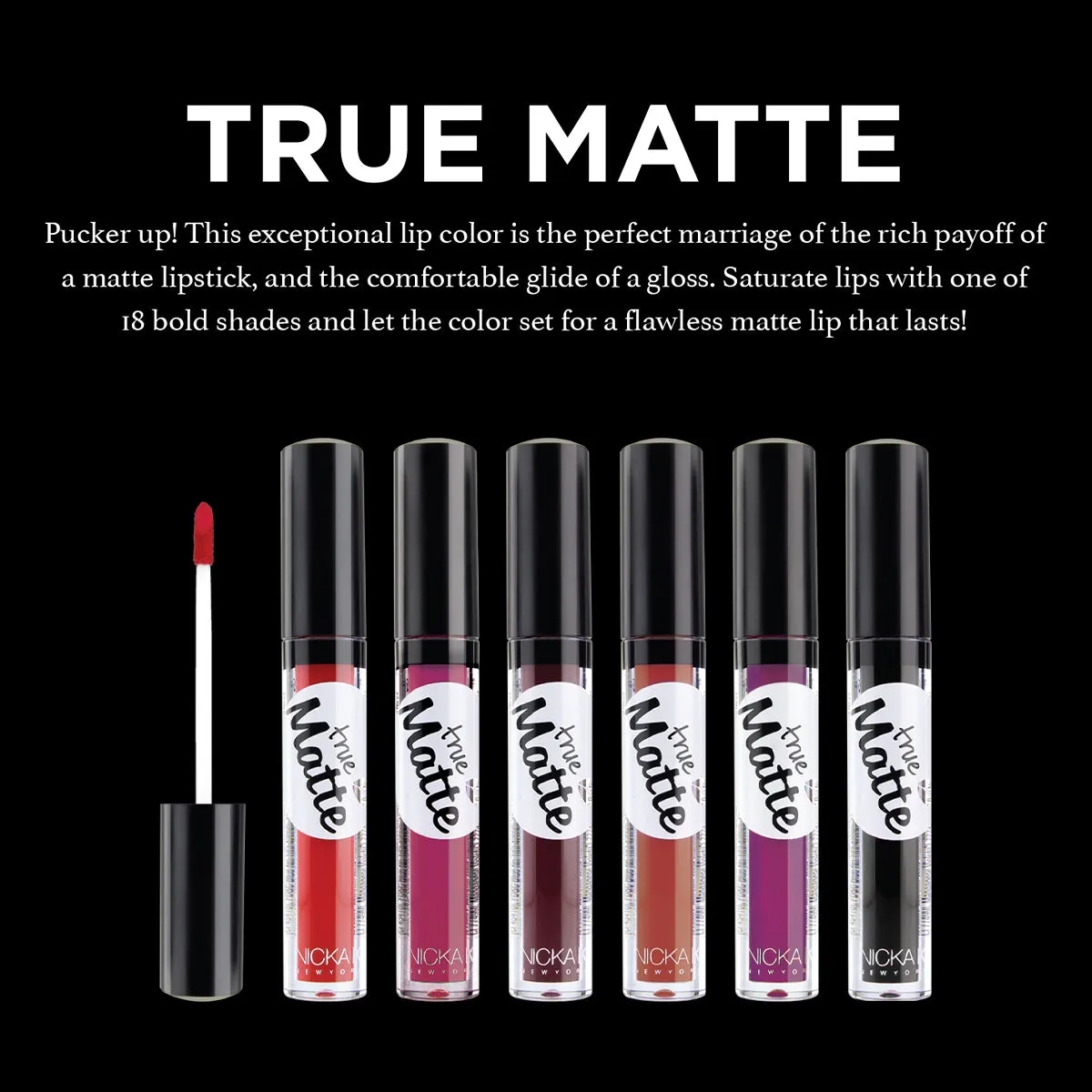 THE LUXE NK GLAM FLY GIRL BEAUTY COLLECTION - SUPER MATTE LIQUID LIPSTICK - NKLIP