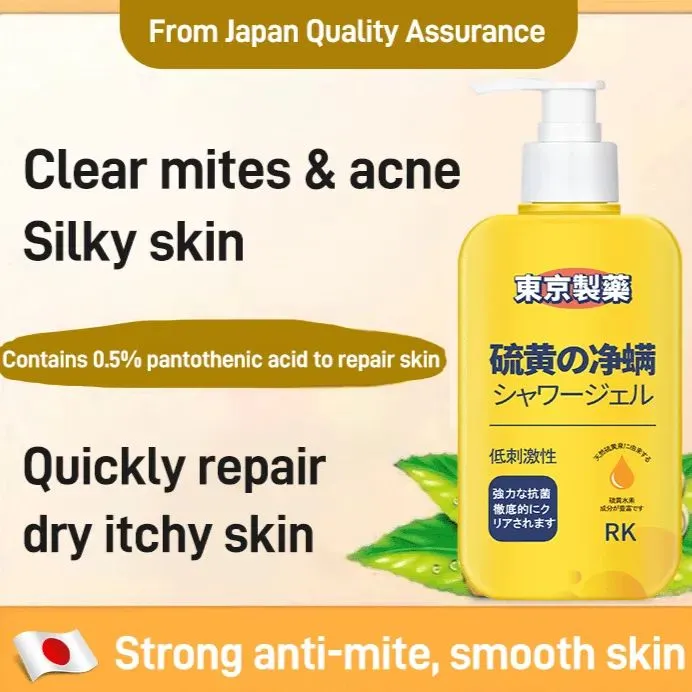 Titony Sulfur mite removal liquid soap Deep Cleansing Body Wash