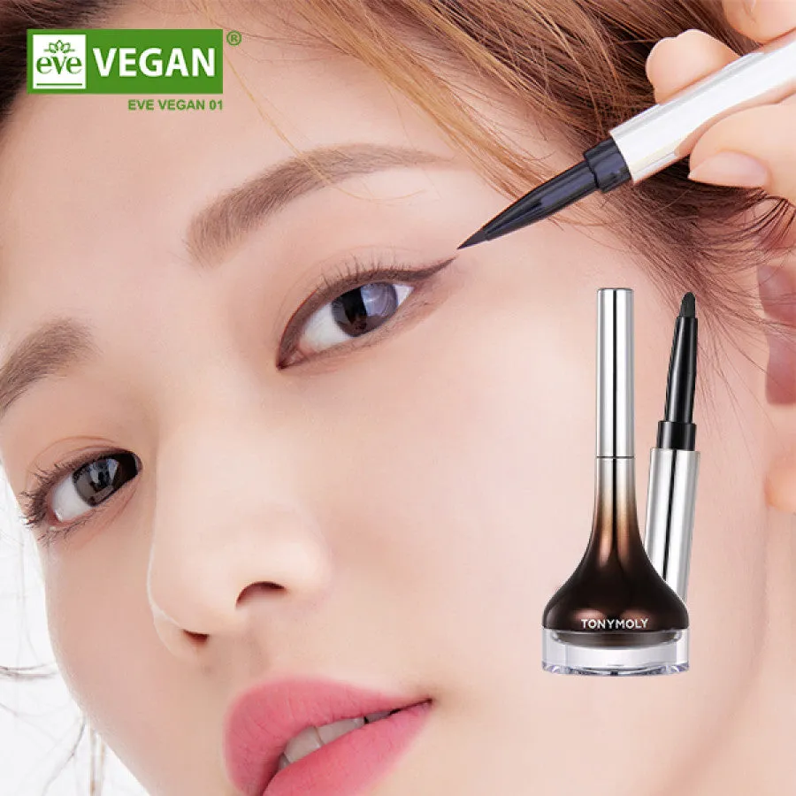 TONYMOLY Back Gel Eye Liner Z Long Lasting Vegan Gel Liner جل لاينر