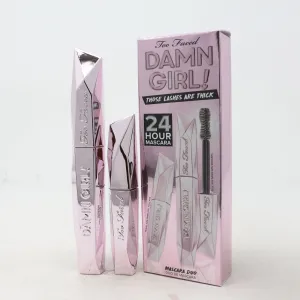 Too Faced Damn Girl! 24 Hour Mascara Duo Set  / New With Box