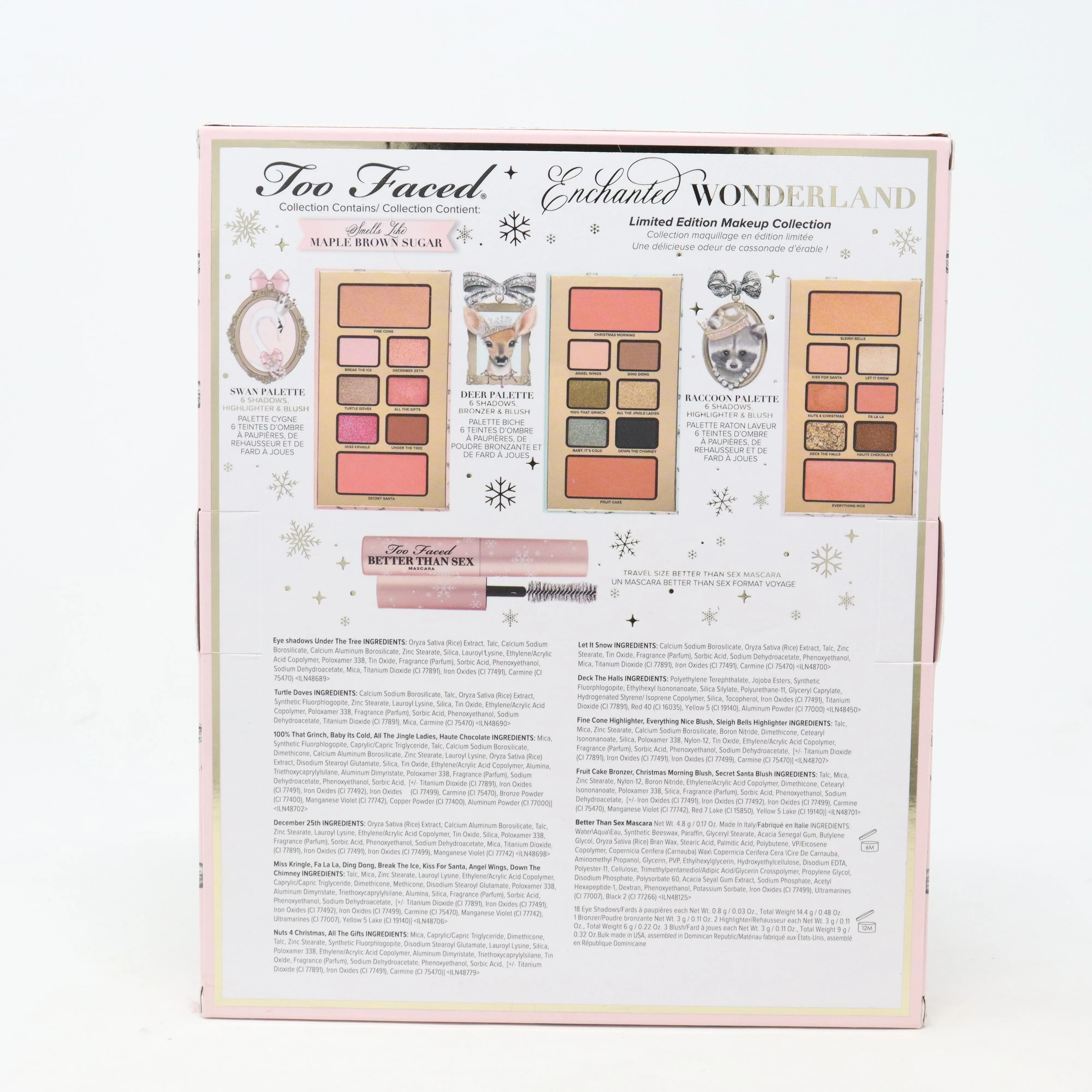 Too Faced Enchanted Wonderland 4 Pcs Set  / New With Box