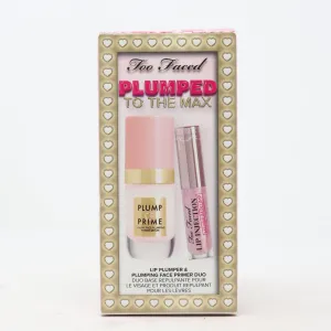 Too Faced Plumped To The Max Lip Plumper & Plumping Face Primer Duo New With Box