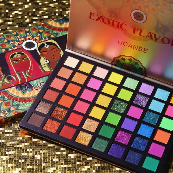 Ucanbe Excotic Eyeshadow   De'lanci Lipstick Combo (2 in 1)