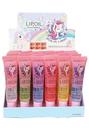 Unicorn Liquid Oil Tint Lip Gloss Squeeze Tube