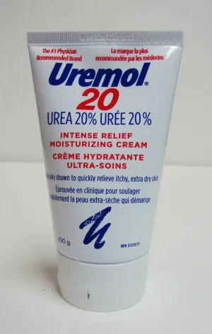 UREMOL 20 Intense Relief Moisturizing Therapeutic Cream (20% Urea) 100 g (3.5 oz) for Itchy, Extra Dry Skin Made in Canada