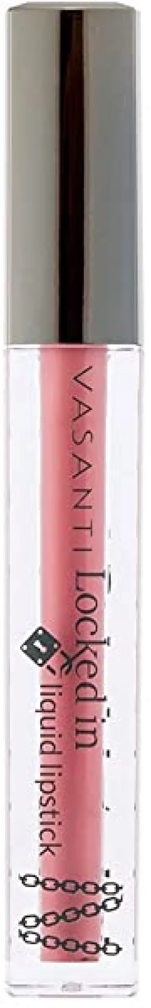 VASANTI Locked in Liquid Lipstick - Married (Natural Pink) - High Pigmented Waterproof Vegan Friendly Paraben-Free Matte Beauty Lips Liquid Lipstick - Paraben-Free, Never Tested on Animals