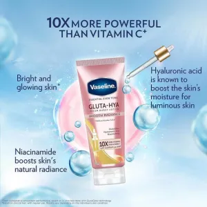 Vaseline Essential Even Tone Body Lotion Smooth Radiance Gluta-Hya Serum Burst 200ml