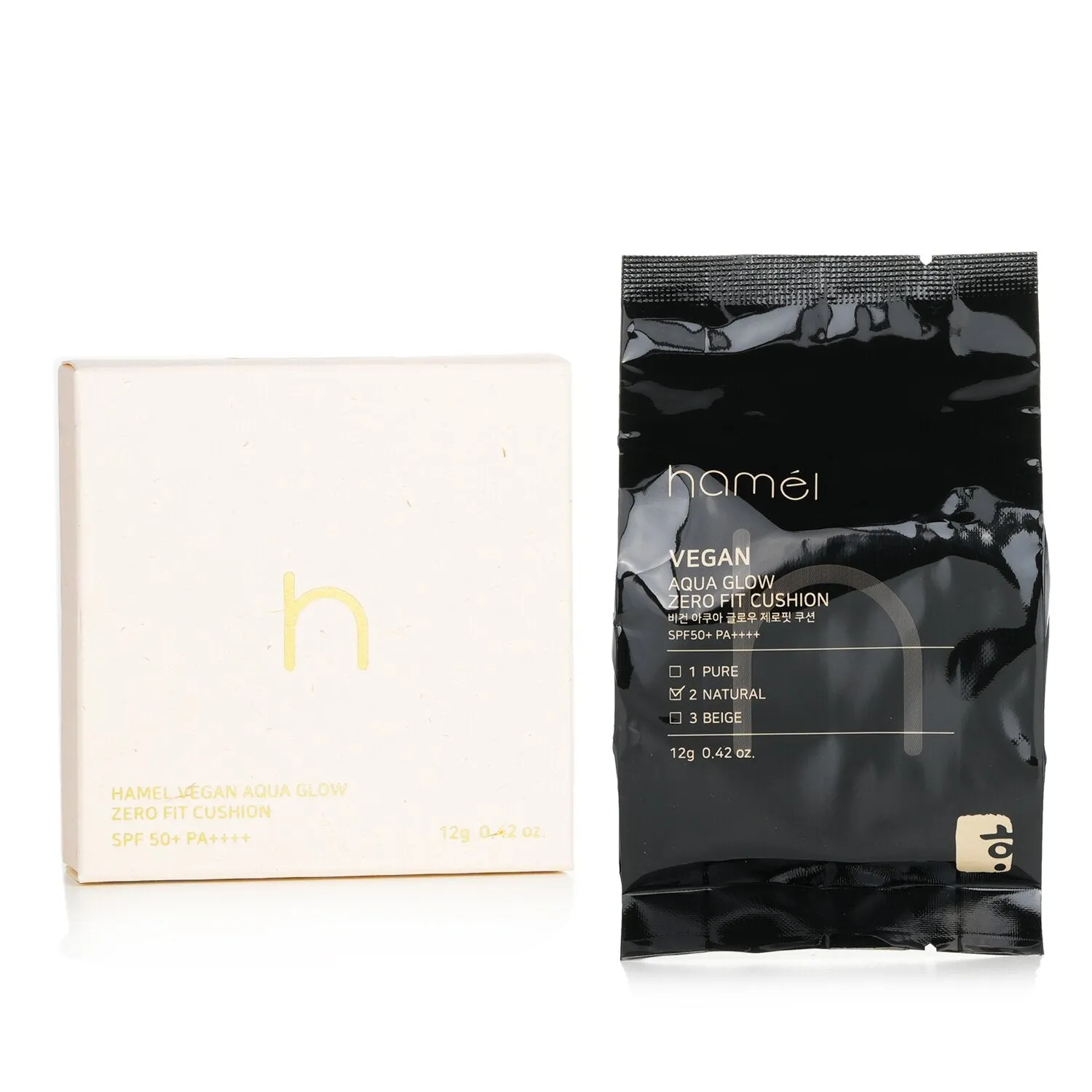 Vegan Aqua Glow Zero Fit Cushion  SPF50 Refill - # 2 Natural