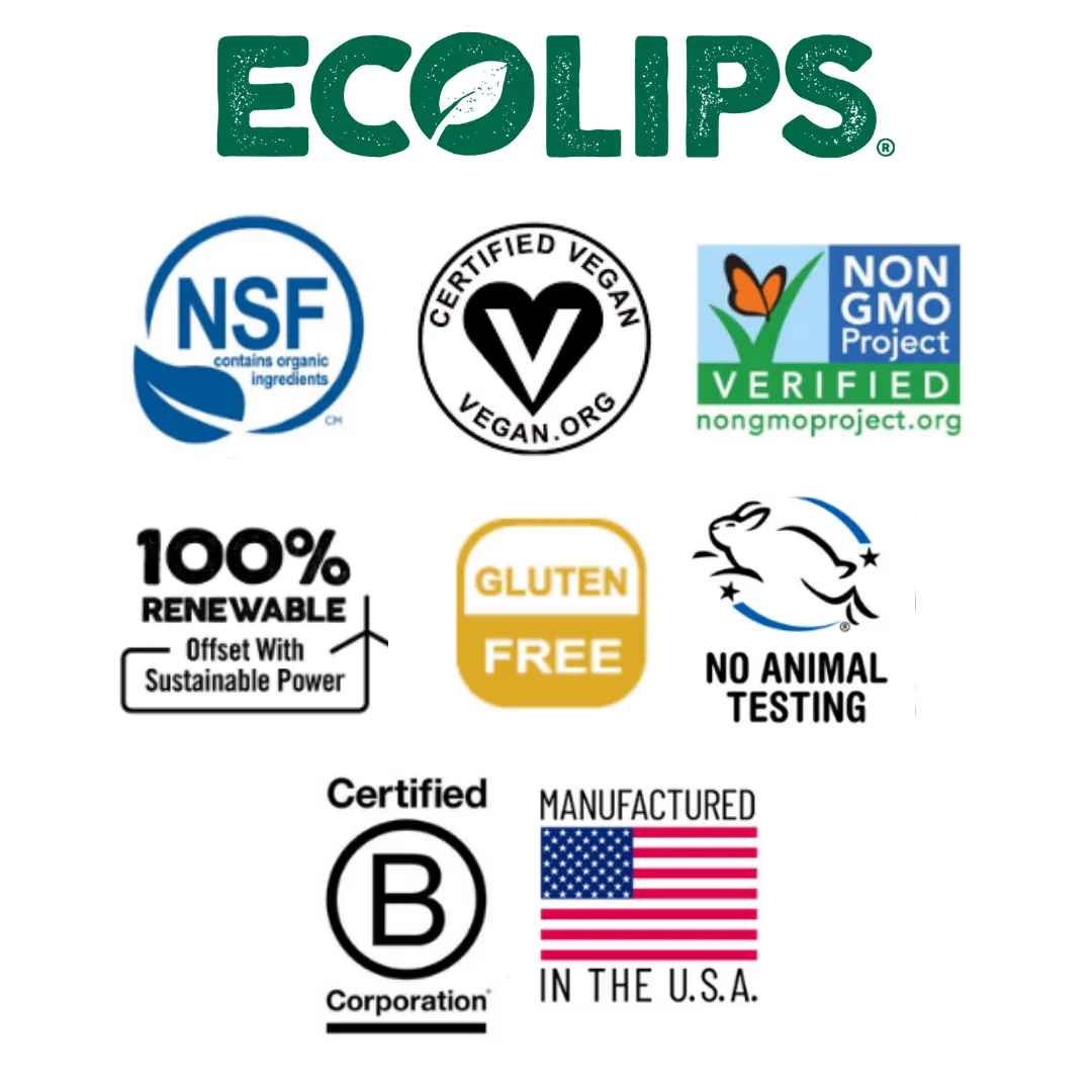 Vegan Bee Free® Plant Pod® Unflavored Organic Lip Balm, 0.15 oz.