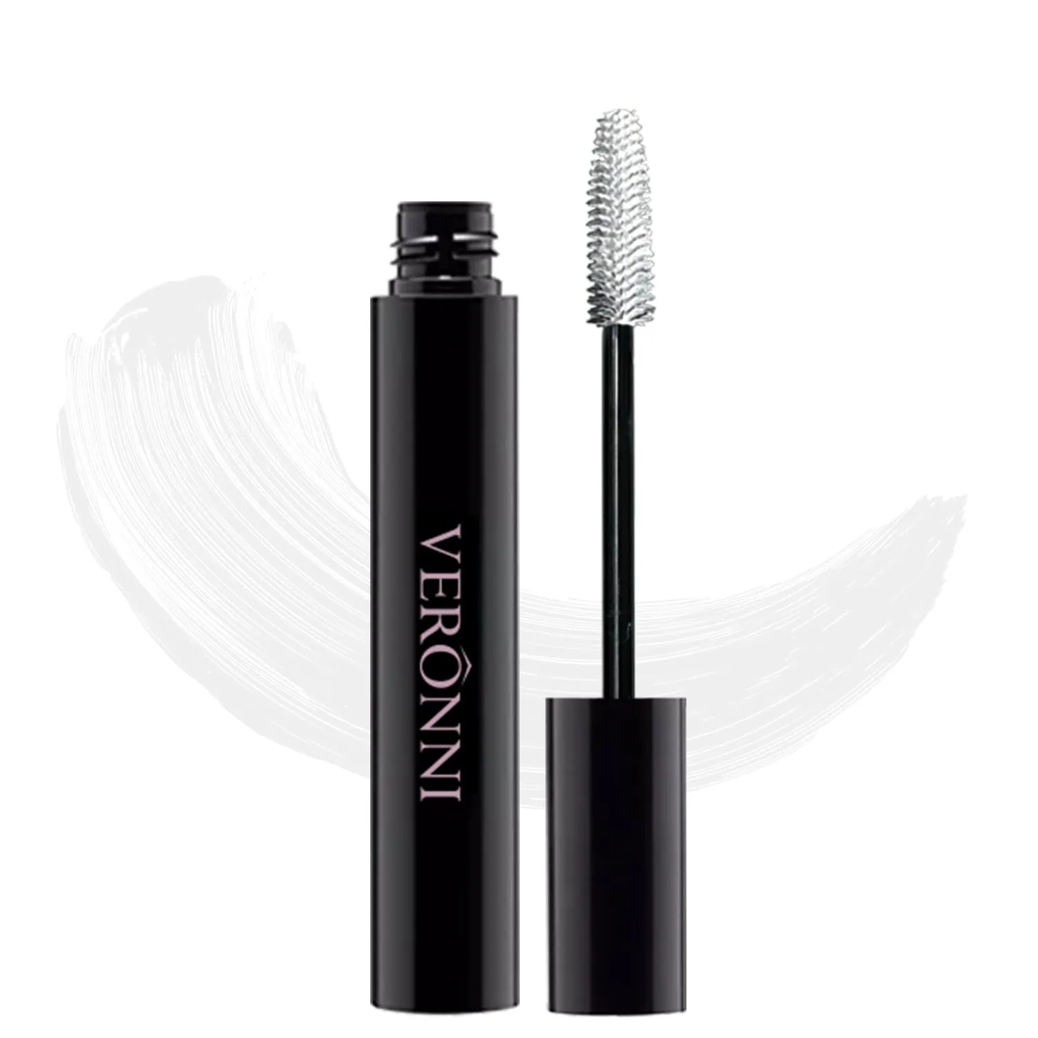 VERONNI White Mascara,Waterproof Curling Thick Lengthening Eyelash Mascara,Lifts and Extends Lash Length, Clump Resistant,Non-smudge Eyelash Colorful Extension Curl Mascara Makeup (02-White)