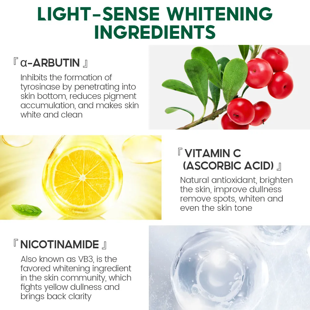 VIBRANT GLAMOUR α-Arbutin Whitening Serum Niacinamide Reduce Dark Spots 30ml