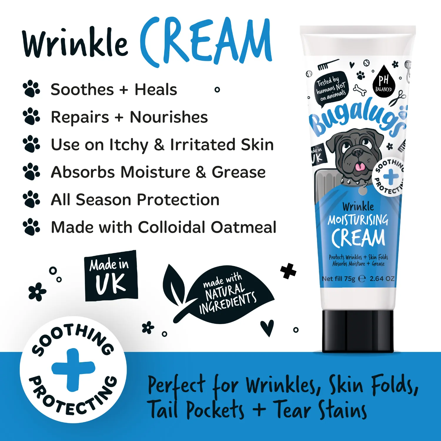 Wrinkle Moisturising Cream for Dogs & Cats