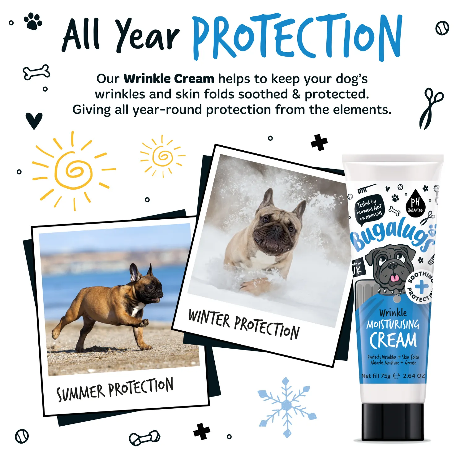 Wrinkle Moisturising Cream for Dogs & Cats