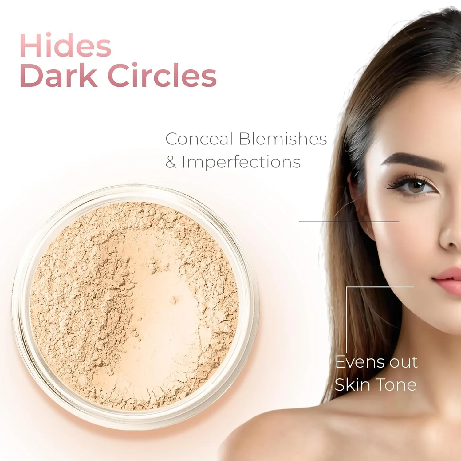 XL KIT (LIGHT) Full Size Mineral Makeup Set Foundation Sheer Bare Face Matte Powder Cover