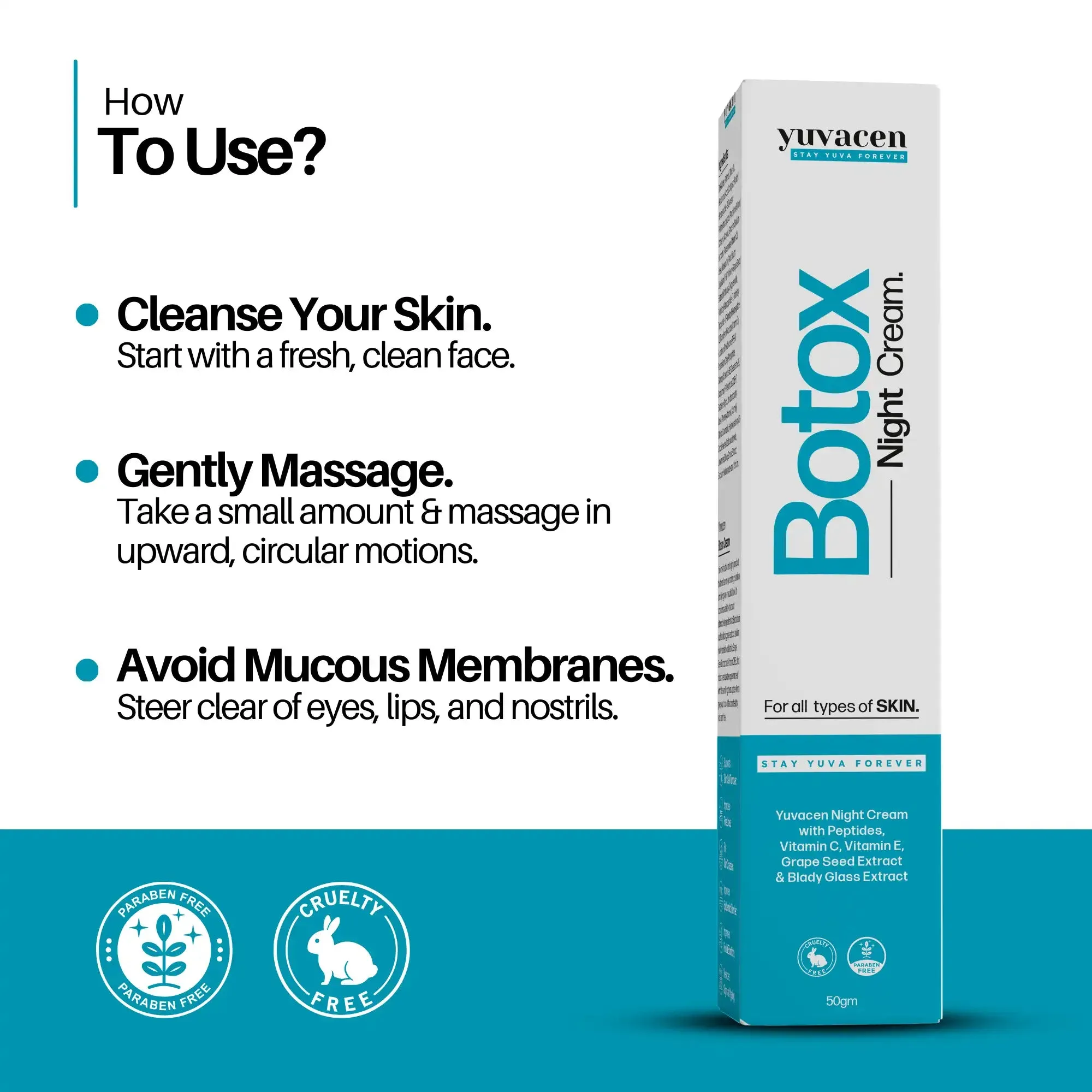 Yuvacen Botox Night Cream | For Anti-Aging Skin